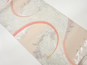 孔雀模様織出し袋帯